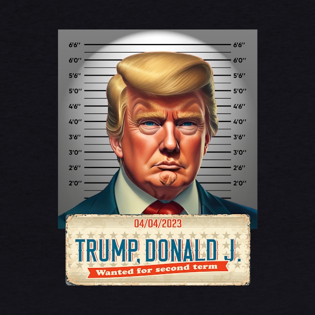 Donald Trump Mugshot Wanted for Second Term 04/04/2023 by ByVili